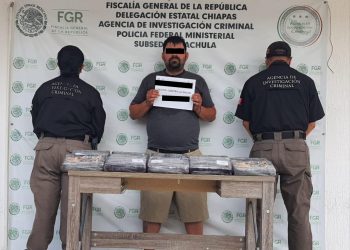 INICIA FGR INVESTIGACIÓN TRAS ASEGURAR 20 KILOS DE COCAÍNA EN CHIAPAS