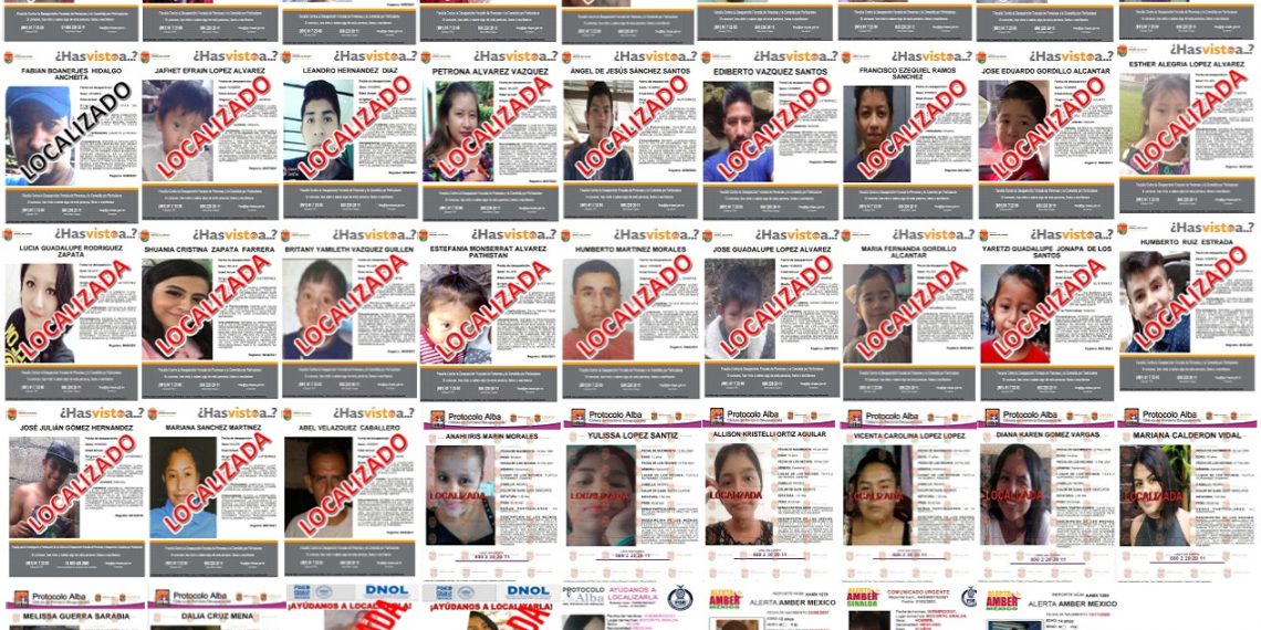 FGE localizó a 49 personas desaparecidas, durante el mes de febrero