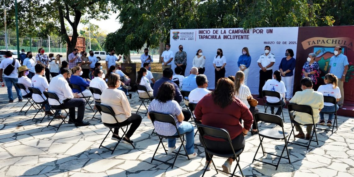 POR UN TAPACHULA INCLUYENTE, AYUNTAMIENTO PROMUEVE RESPETO A DERECHOS DE PERSONAS CON DISCAPACIDAD