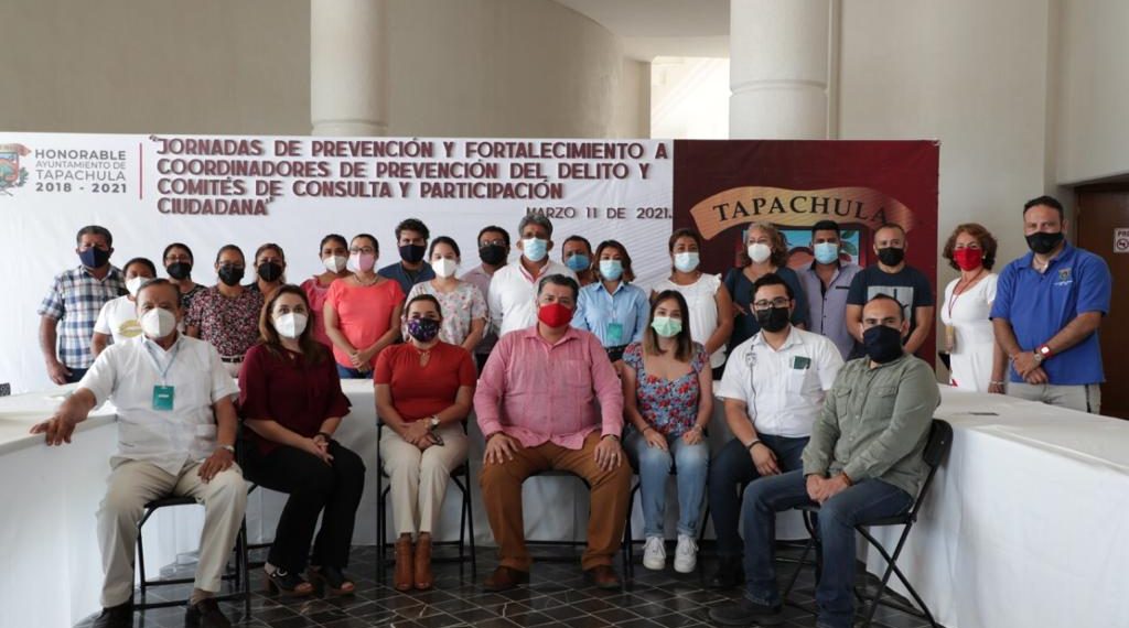 TAPACHULA SEDE REGIONAL DE LAS JORNADAS DE PREVENCIÓN Y FORTALECIMIENTO A COORDINADORES DE PREVENCIÓN DEL DELITO Y COMITÉS DE CONSULTA Y PARTICIPACIÓN CIUDADANA