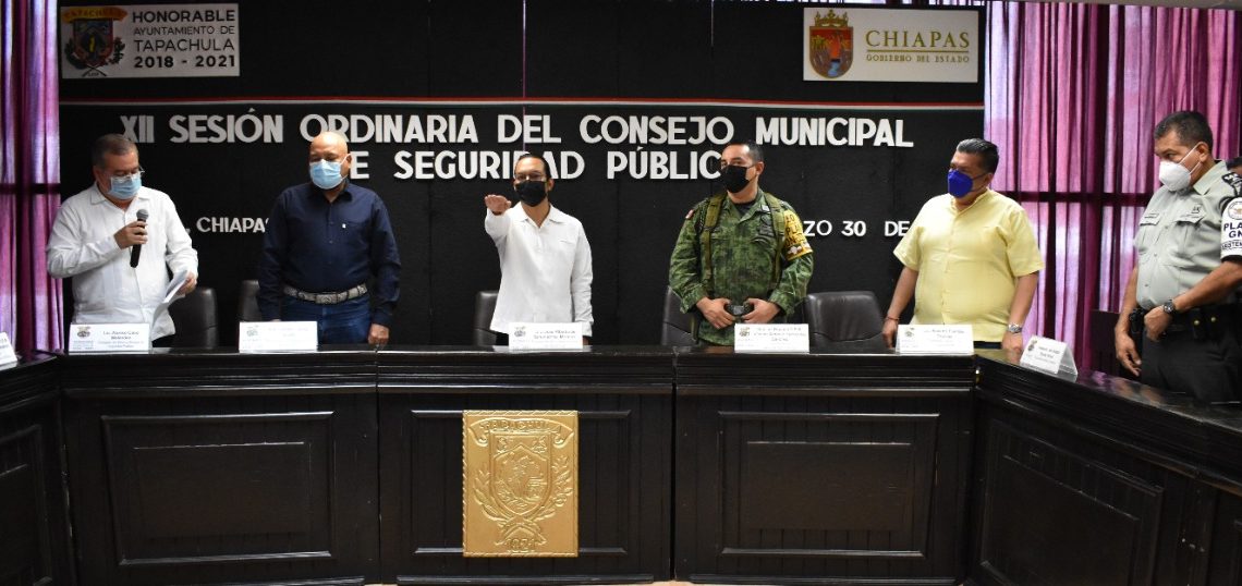 ACUERDAN REFORZAR VIGILANCIA EN TAPACHULA POR SEMANA SANTA