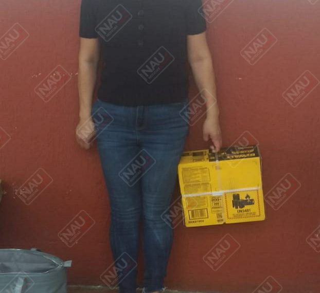 Guatemalteca detenida por robo de rotomartillo en Home Depot de Tapachula