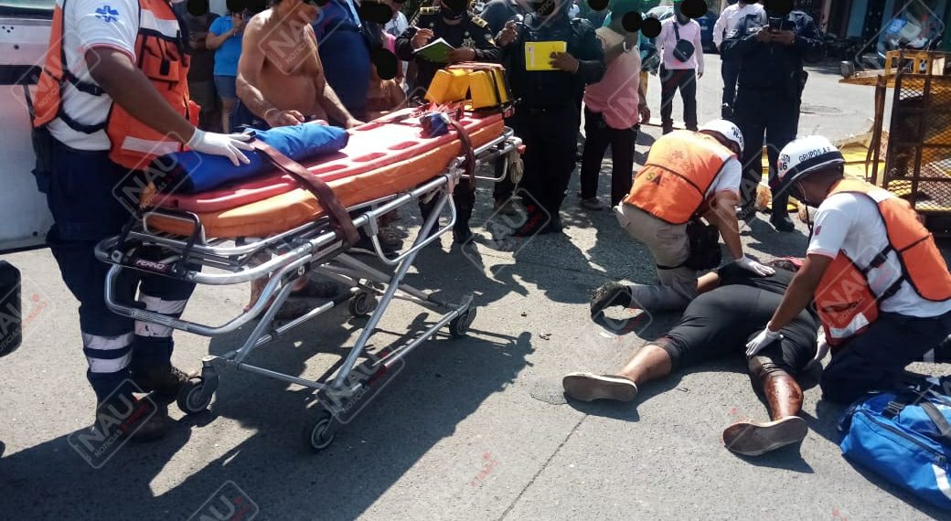 Dos lesionadas en accidente en Tapachula