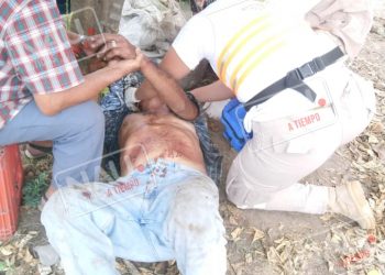 Le pasó encima su tractor en un rancho en la zona baja