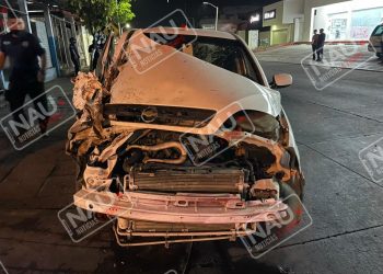 Choque por alcance deja solo daños