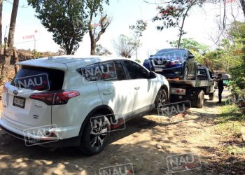 Localizan dos camionetas abandonadas en Tuxtla Chico