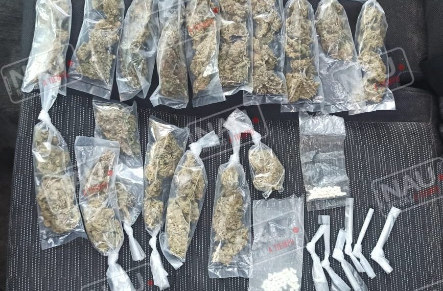 4 detenidos con piedras crack y marihuana