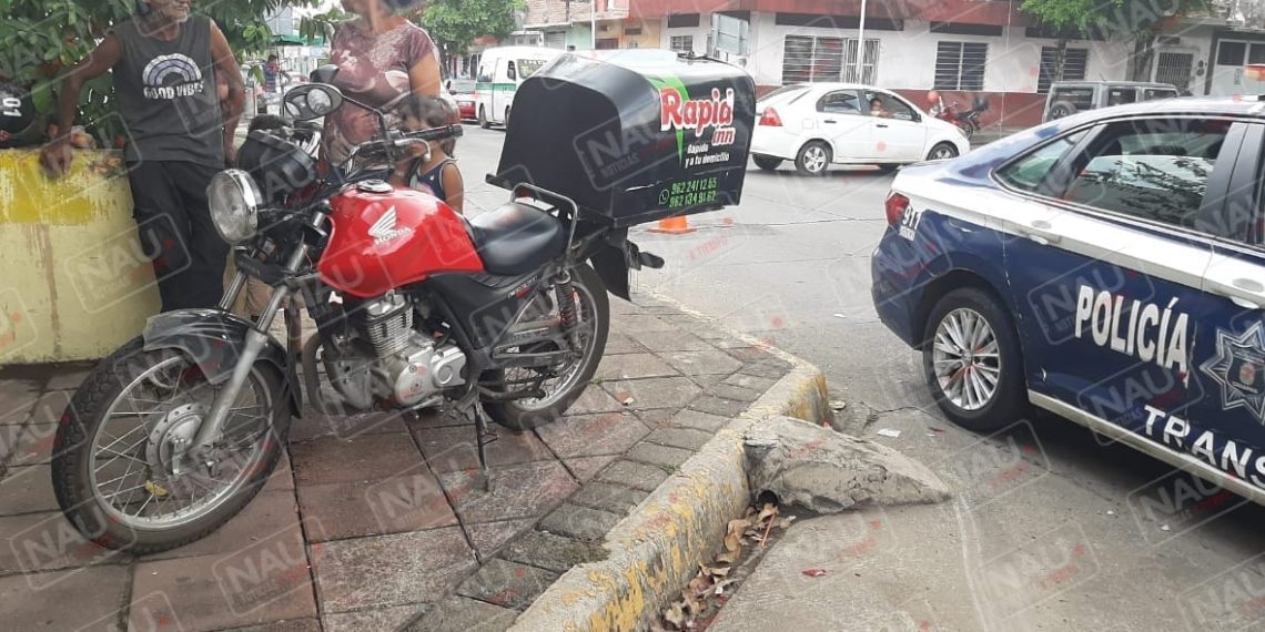 Choque múltiple deja solo daños