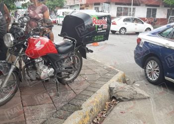 Choque múltiple deja solo daños