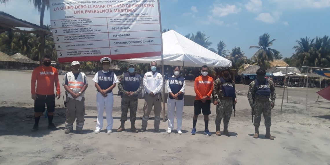 DESPLIEGAN OPERATIVOS DE PREVENCIÓN EN LAS PLAYAS Y CARRETERAS DE TAPACHULA POR SEMANA SANTA