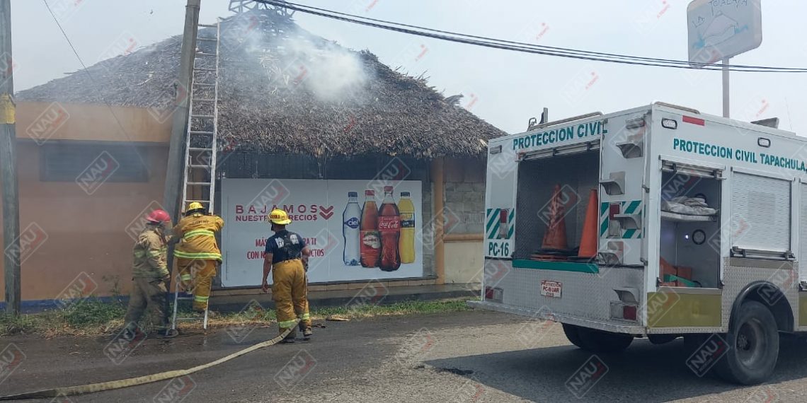 Incendio de pastizal fue controlado por Bomberos y PC en Tapachula