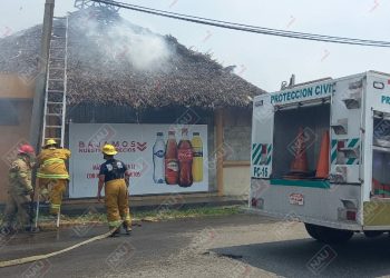 Incendio de pastizal fue controlado por Bomberos y PC en Tapachula