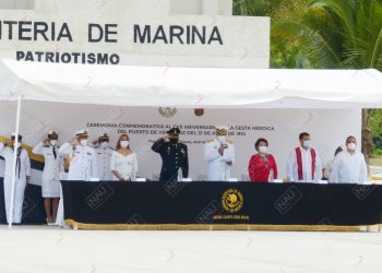 Realizan ceremonia de 200 años de Armada de México y CVII aniversario de la Gesta Heroica del Puerto de Veracruz