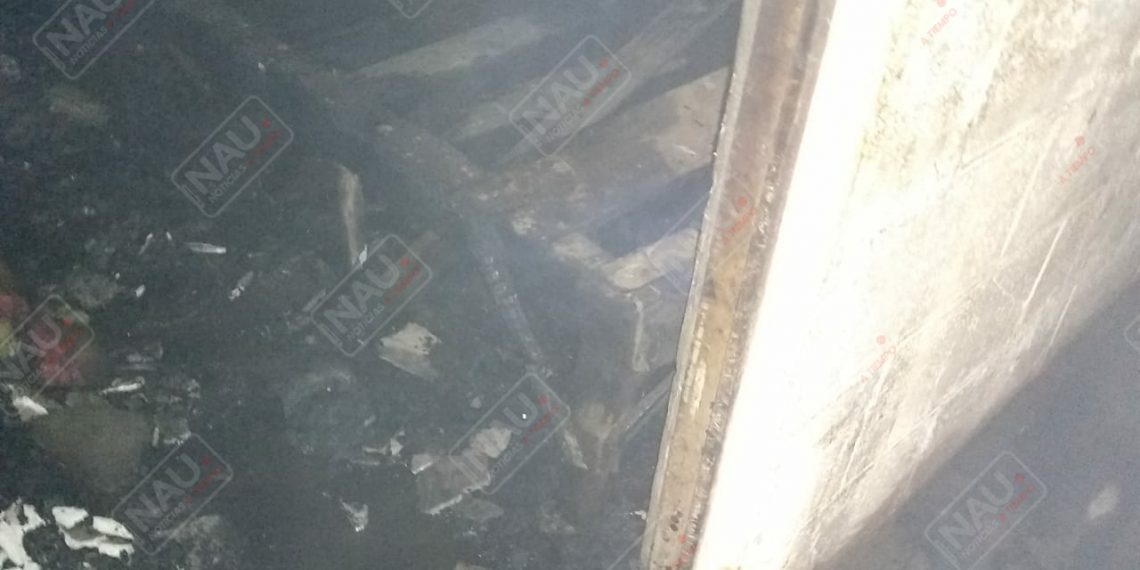 Se incendia casa en Villa Comaltitlán