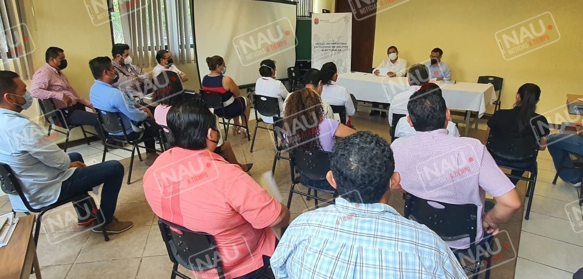Capacita Fiscalía Electoral a integrantes de Consejos del IEPC y representantes de partidos en Tapachula