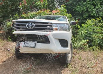 Conductor de camioneta hizo corte de circulación en la carretera Jaritas – Suchiate