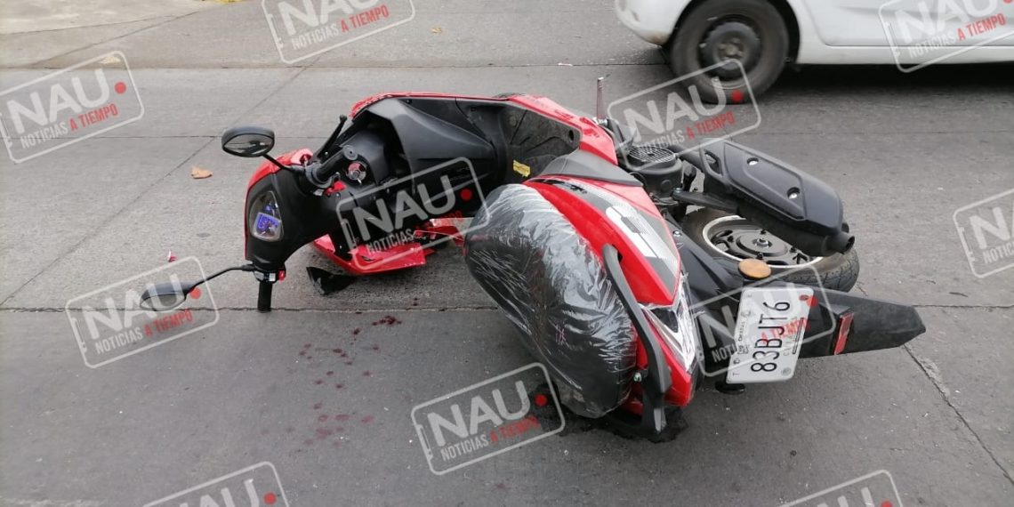 Motociclista lesionado al ser impactado por conductor de vehículo que se dio a la fuga