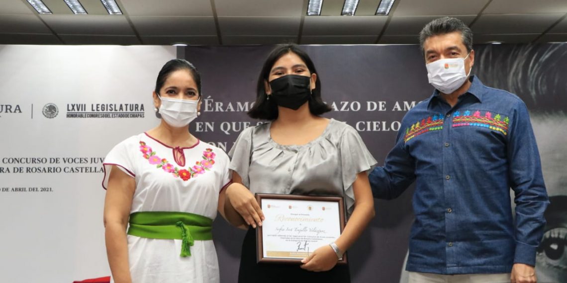 Realizan premiación del Primer Concurso de Voces Juveniles, inspiradas en obras de Rosario Castellanos