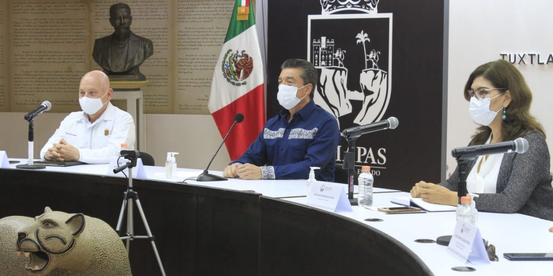 Chiapas participa en reunión para analizar regreso a clases y avance en vacunación anti COVID-19
