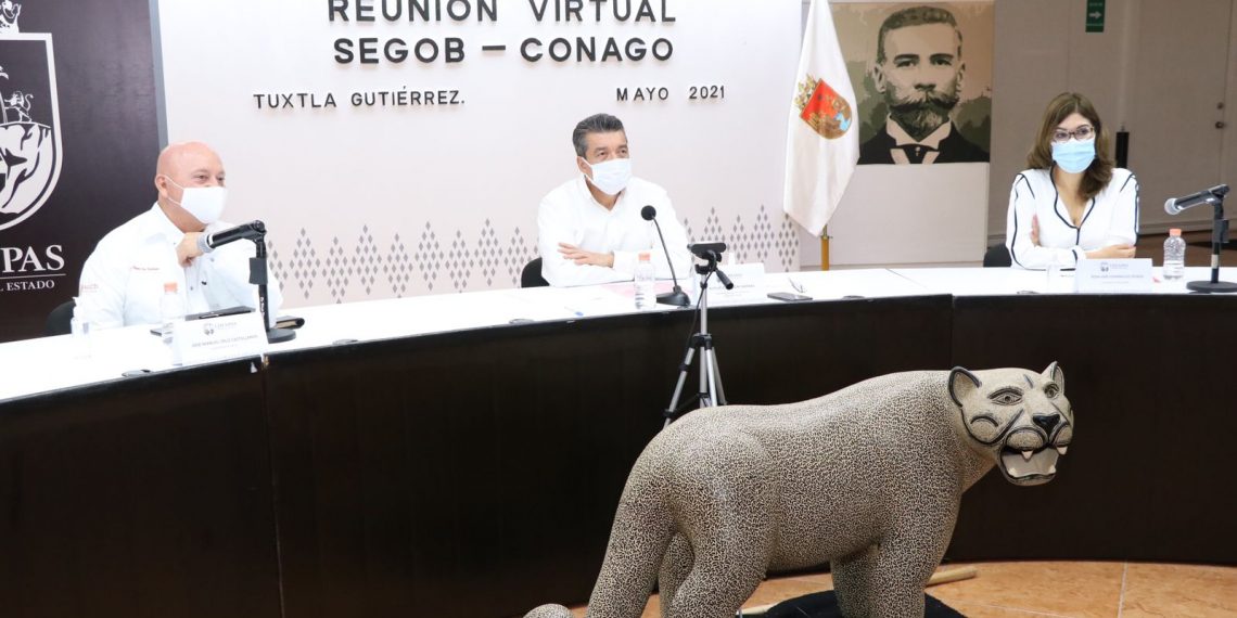 Chiapas participa en reunión con la Federación para dar seguimiento a vacunación y regreso a clases