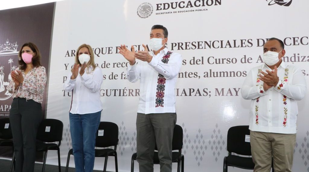 Constatan regreso a clases presenciales, conforme a protocolos, en planteles del Cecyte Chiapas