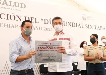 Chiapas consolida esfuerzos para contar con más espacios 100 % libres de humo de tabaco