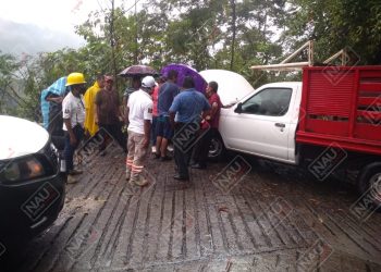 Por poco se va a un barranco
