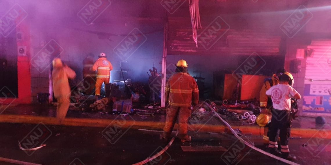 Se Incendió local de cosméticos en Tapachula