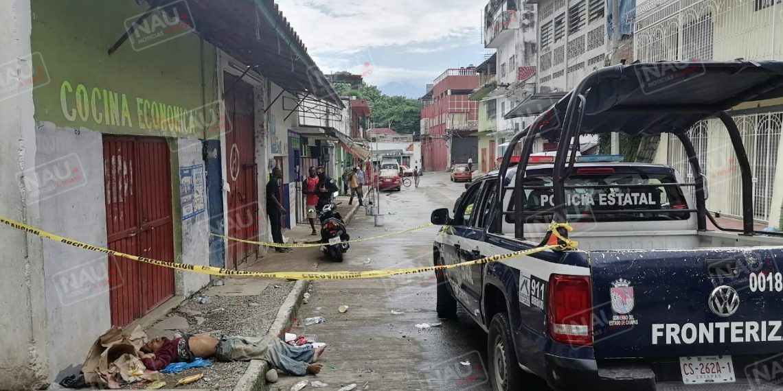 Localizan sin vida a un indigente en el centro de Tapachula