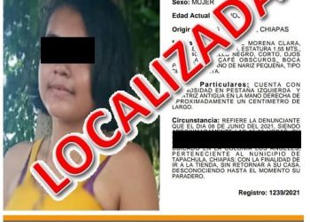 Localiza FGE en Suchiate a menor de edad con reporte de extravío en Tapachula