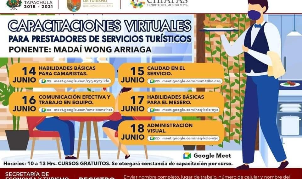 CAPACITARÁN A PRESTADORES DE SERVICIOS EN TAPACHULA