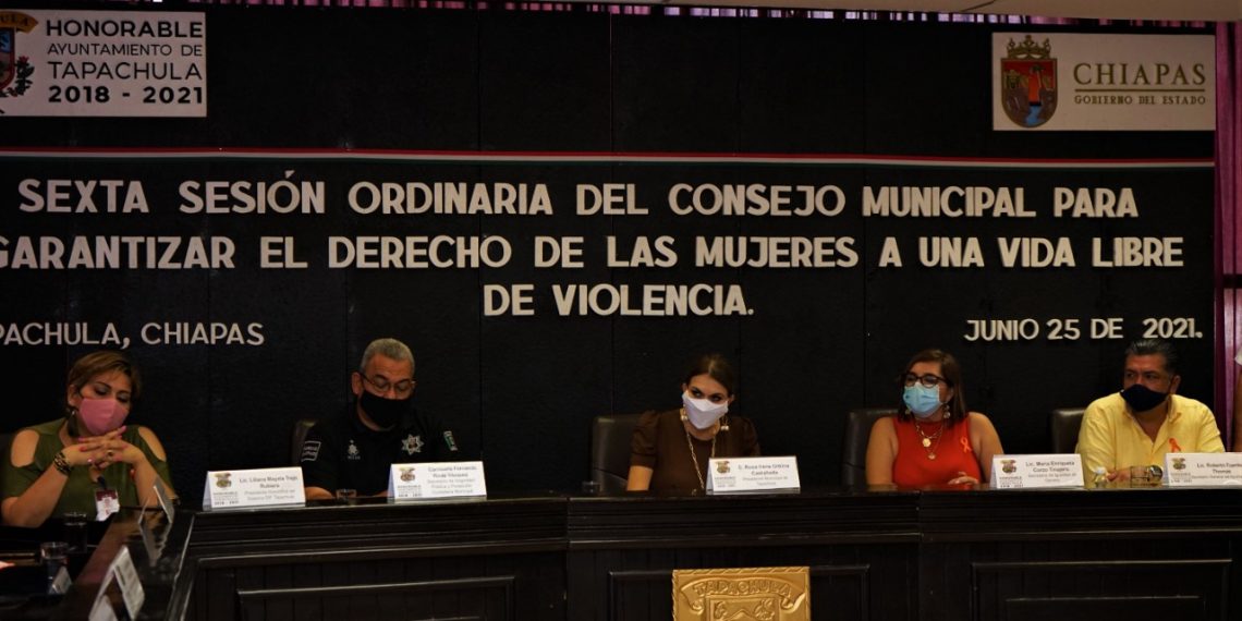 ACUERDAN FORTALECER ACCIONES DE COMBATE A LA VIOLENCIA CONTRA LA MUJER EN TAPACHULA