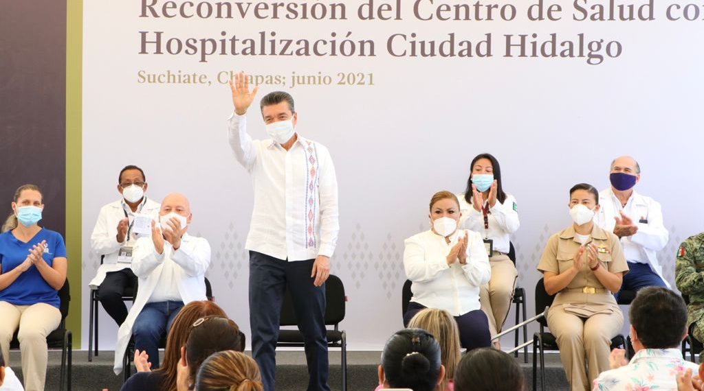 En Suchiate, inaugura Rutilio Escandón la reconversión del Centro de Salud con Hospitalización