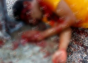 Derrapó y casi se mata.