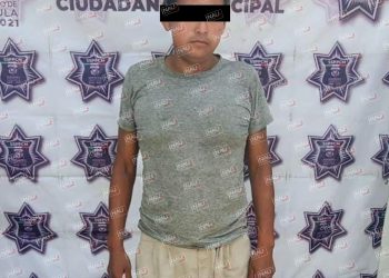 Un vendedor de marihuana fue detenido en el primer cuadro de la ciudad de Tapachula por elementos de la Policía Municipal