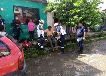 Indigente fue golpeado en una riña en el Fraccionamiento Bonanza.