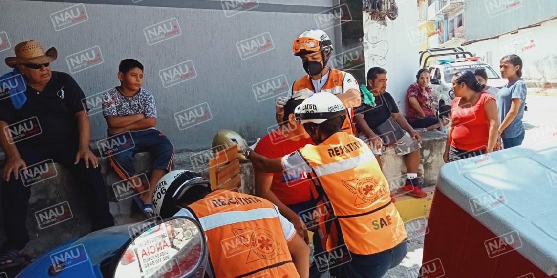 Motociclista lesionado al ser impactado por un vehículo que se dio a la fuga.