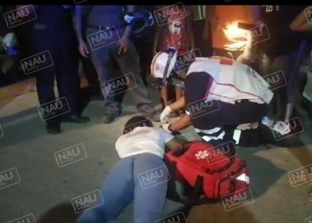 Dos lesionados al derrapar en una motocicleta