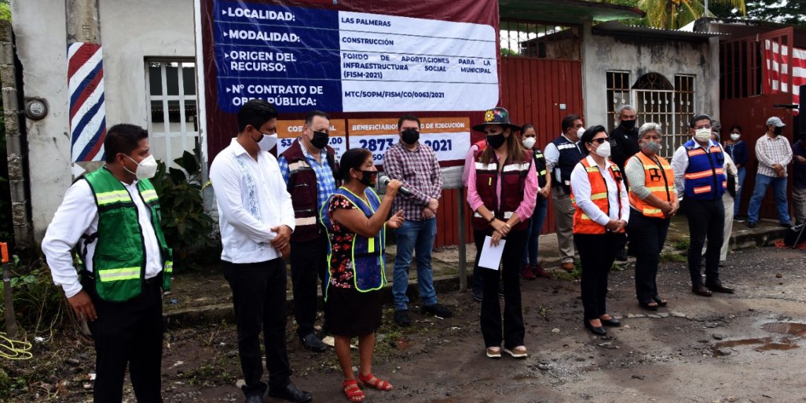 INICIAN PAVIMENTACIÓN MIXTA EN COLONIA LAS PALMERAS DE TAPACHULA