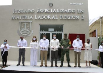 En Tapachula, Rutilio Escandón inaugura Juzgado Especializado en Materia Laboral