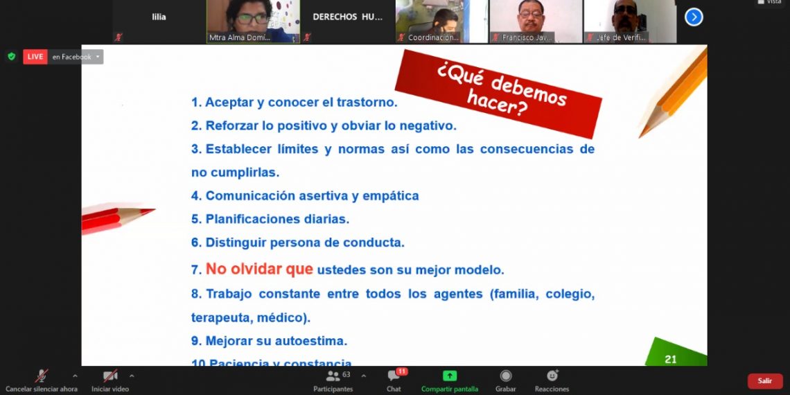 AYUNTAMIENTO DE TAPACHULA REALIZÓ CONFERENCIA VIRTUAL ¿CÓMO APOYAR A NIÑOS CON TDAH EN EL CONTROL DE LA PANDEMIA POR COVID-19?