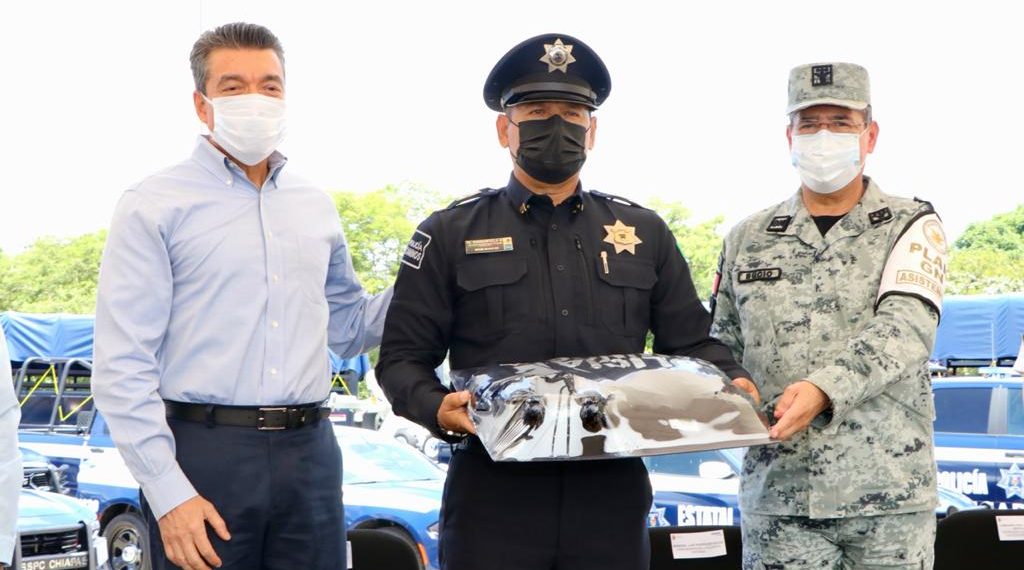 Con mayor equipamiento, vehículos y capacitación, Rutilio Escandón fortalece la seguridad en Chiapas