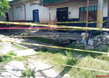 ATIENDE PROTECCIÓN CIVIL DE TAPACHULA COLAPSO DE MURO DE CONTENCIÓN Y VIVIENDAS EN EL RÍO TEXCUYUAPAN