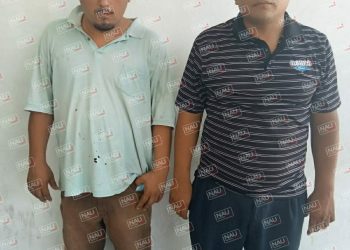 Detienen a dos personas con marihuana.