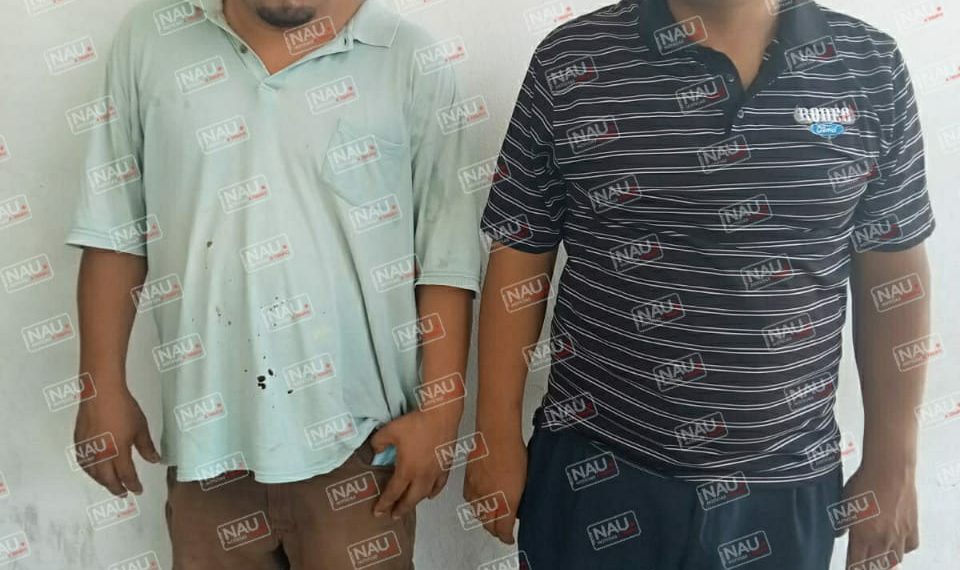 Detienen a dos personas con marihuana.