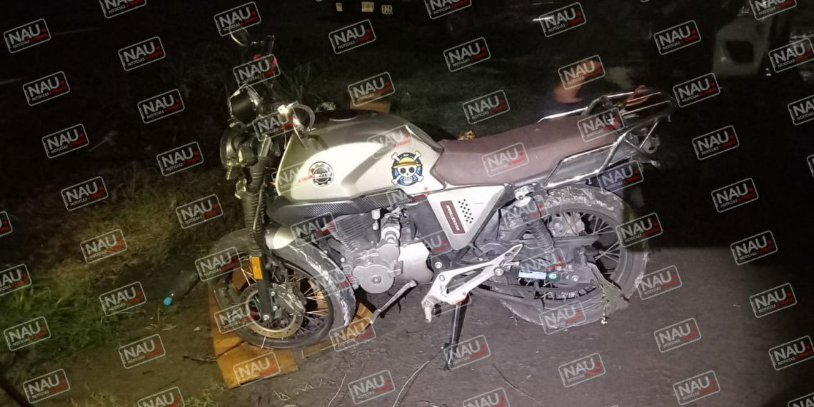 Motociclista lesionado en accidente en la zona baja de Tapachula.