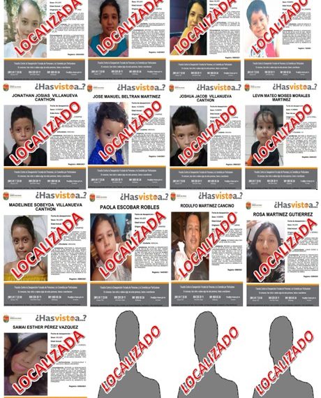 Localiza FGE a 16 personas durante el pasado fin de semana.