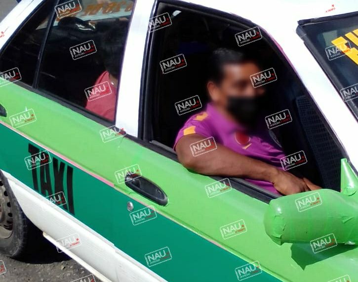Asegura Movilidad y Transporte taxi pirata del Ejido 26 de Octubre.