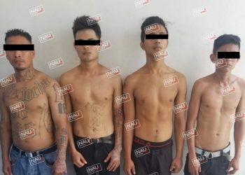 Cuatro presuntos integrantes de la banda barrio 18 y presuntos distribuidores de droga fueron detenidos.