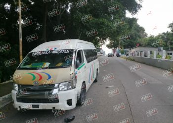 Accidente en la curva de la muerte deja solo daños materiales.